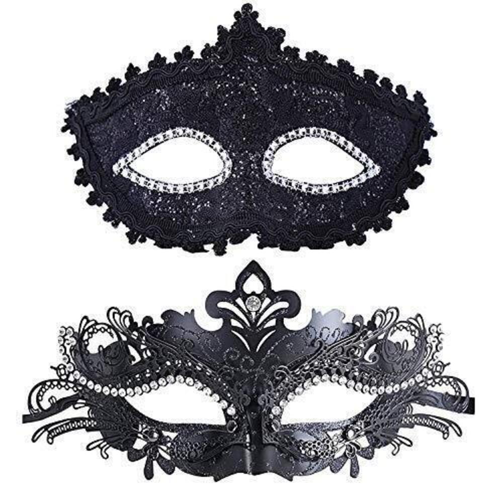 3897 Couple Masquerade Mask Mardi Gras Mask Costume Masks for Christmas